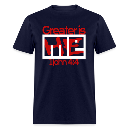 Greater is He in Me - navy