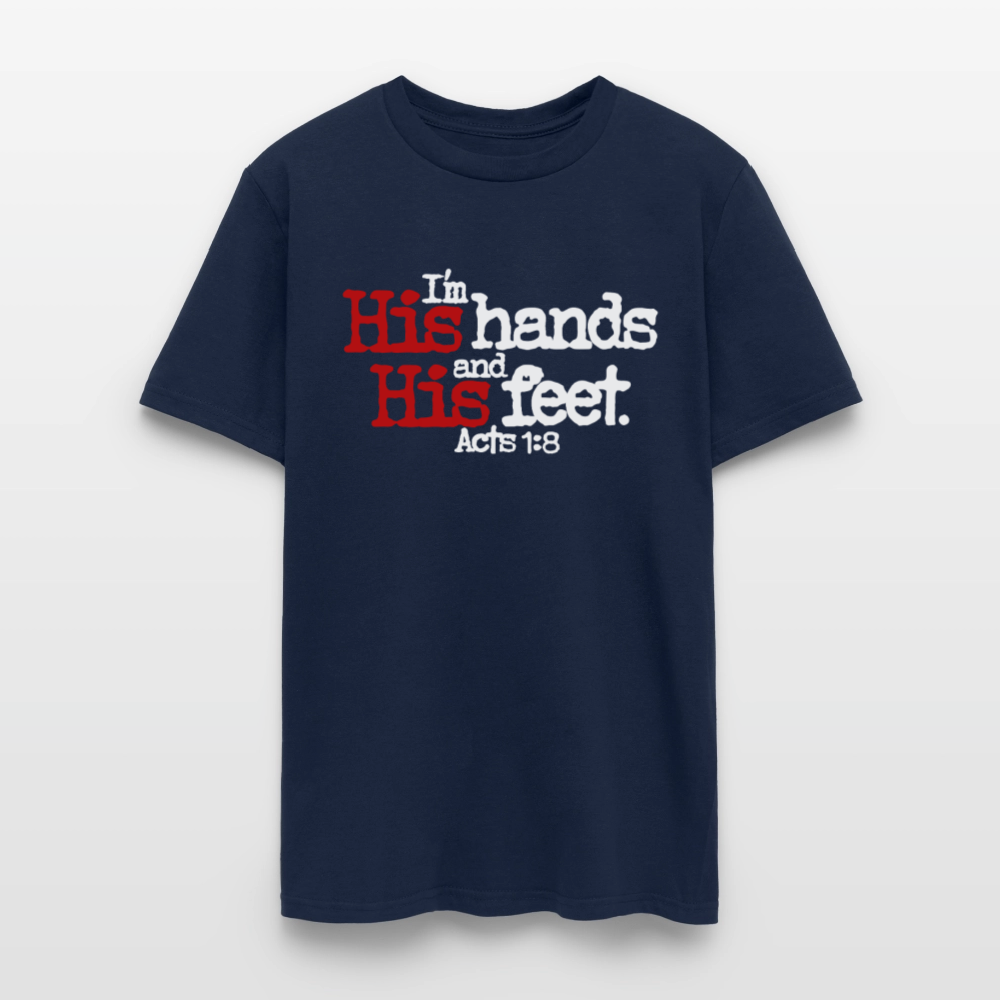 I'm His Hands His Feet - navy