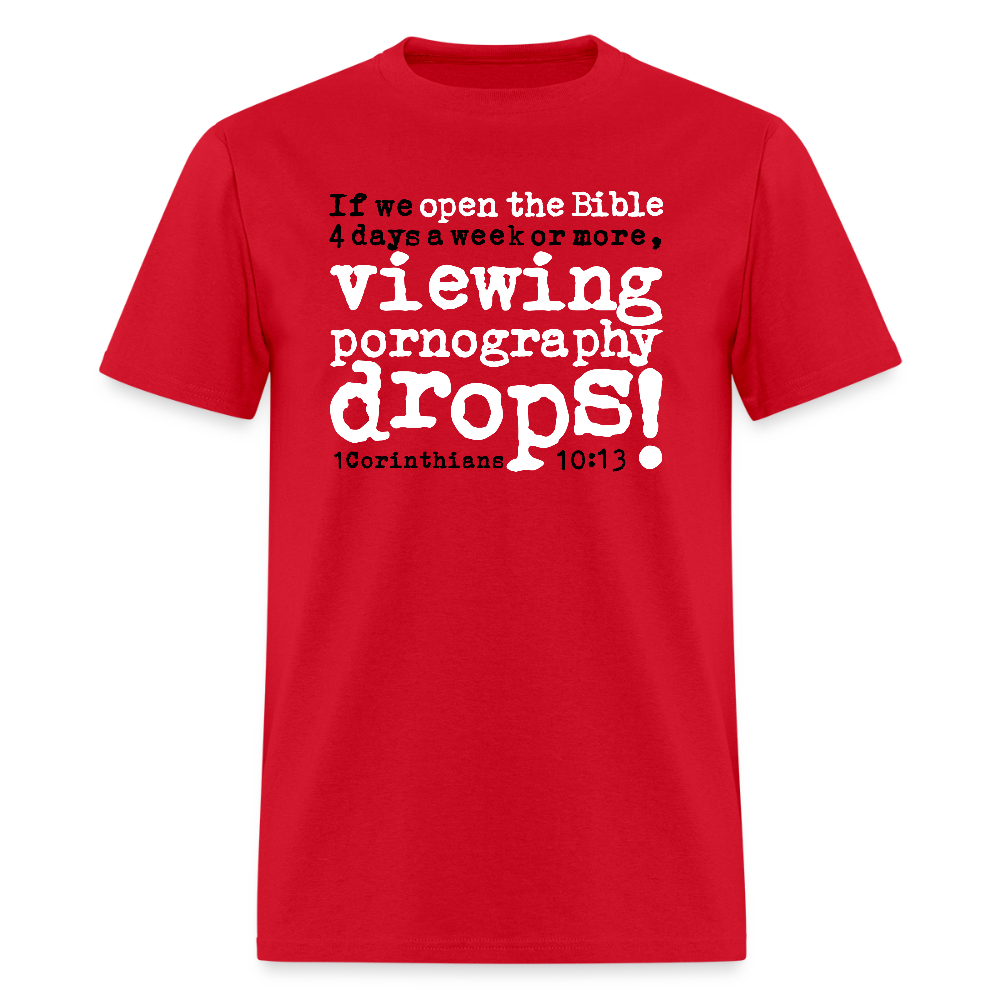 Open Bible Viewing Porn Drops - red
