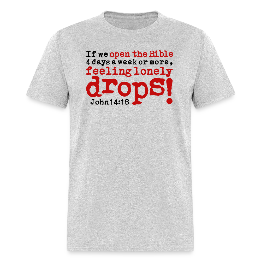 Open Bible Lonely Drops - heather gray