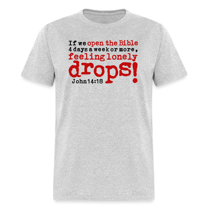 Open Bible Lonely Drops - heather gray