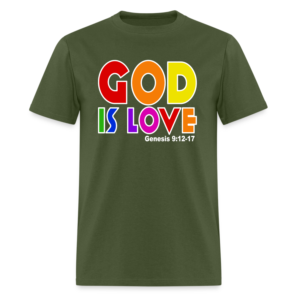 GOD is Love - military green
