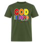 GOD is Love - military green
