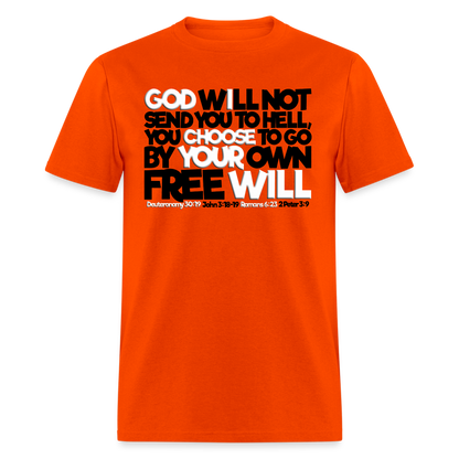 God Will Not Send You To Hell - orange