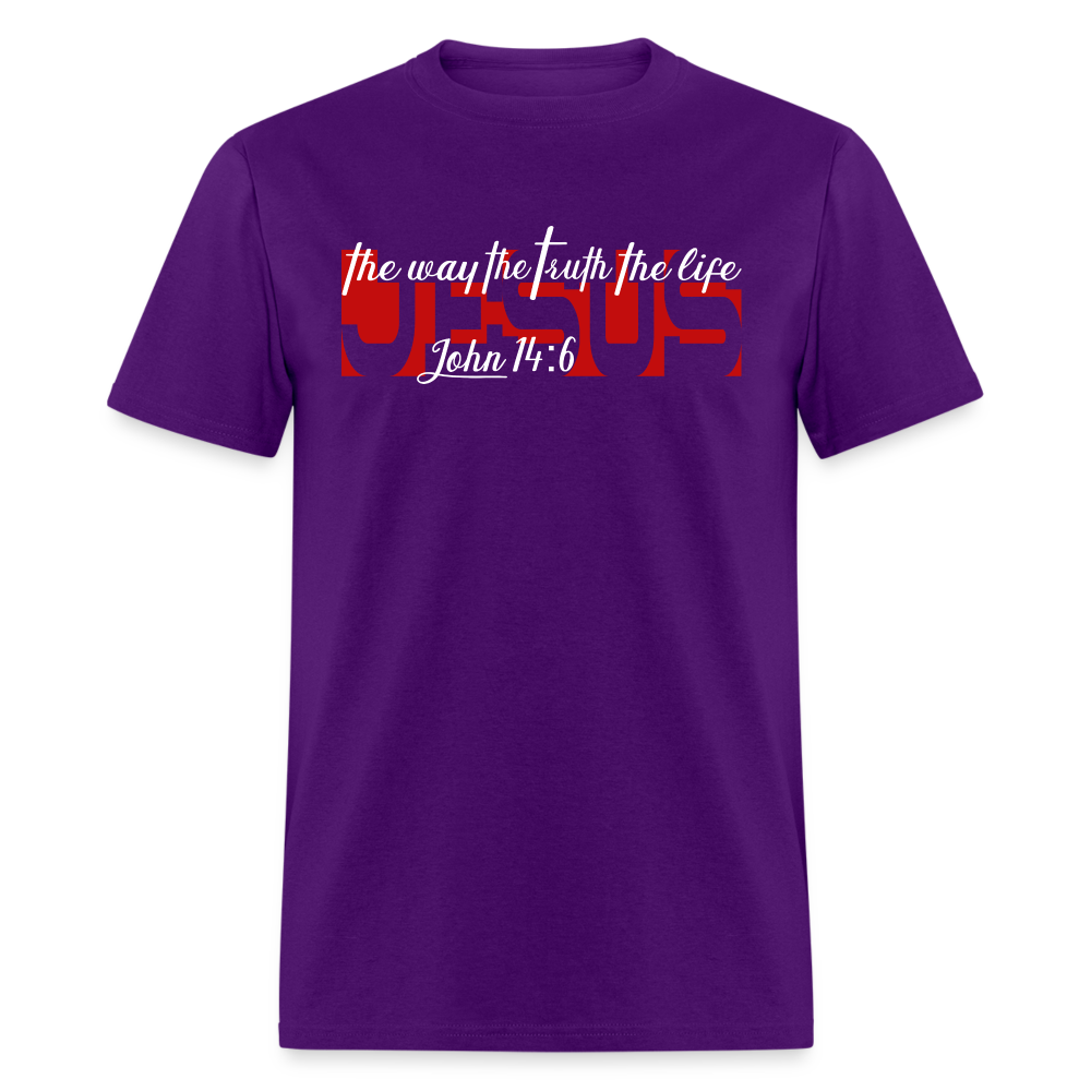 Jesus the Way Truth Life - purple