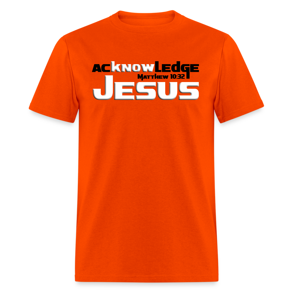 Acknowledge Jesus - orange