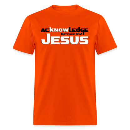 Acknowledge Jesus - orange