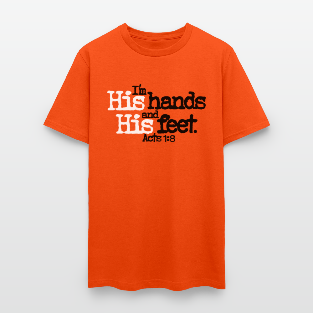 I'm His Hands His Feet - orange