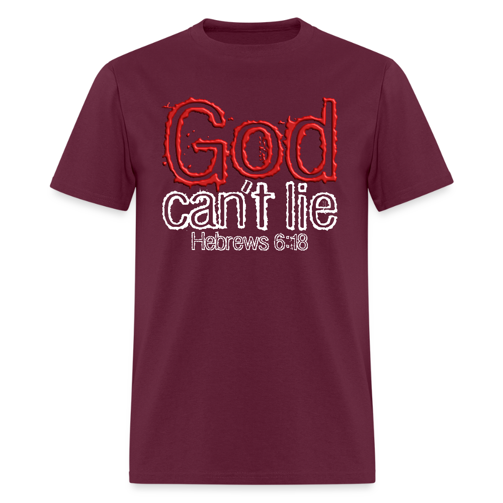 God Can't Lie - burgundy