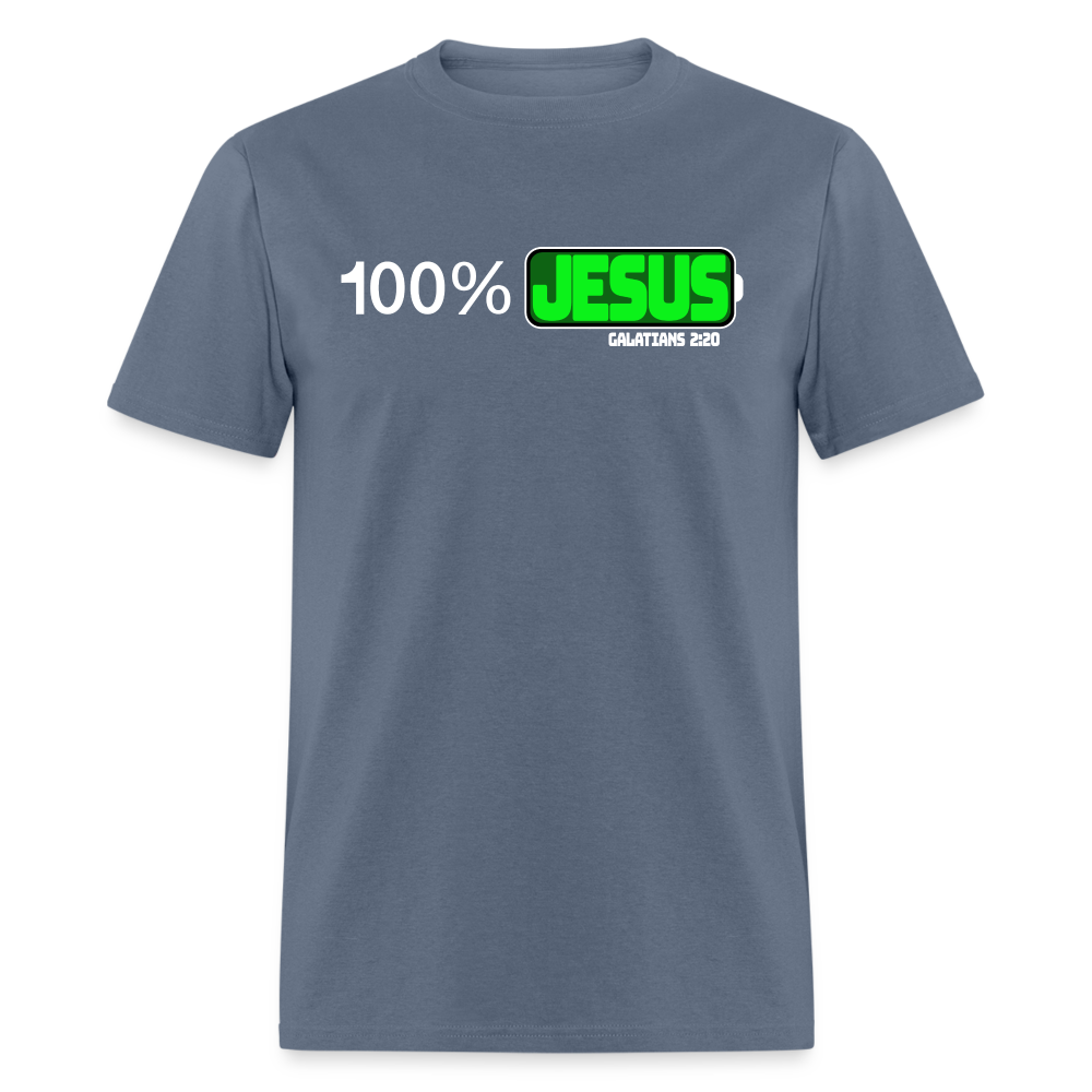 100% Jesus - denim