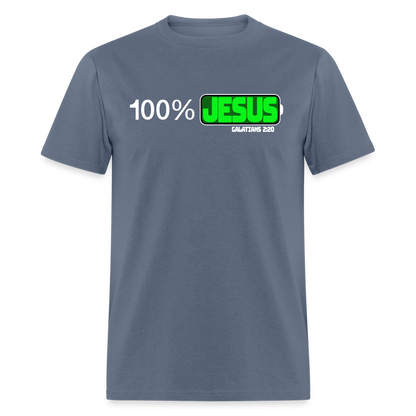 100% Jesus - denim