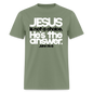 Jesus Is the Answer - military green