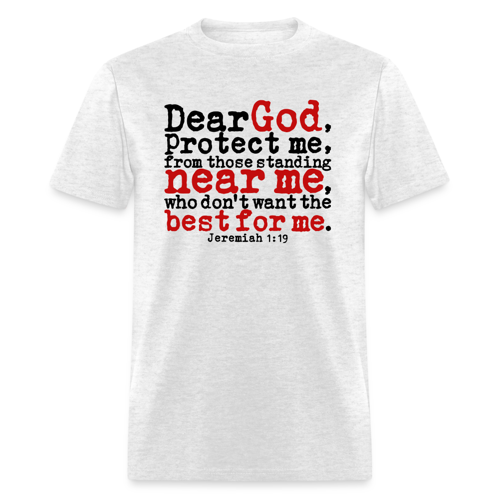 Dear God Protect Me - light heather gray