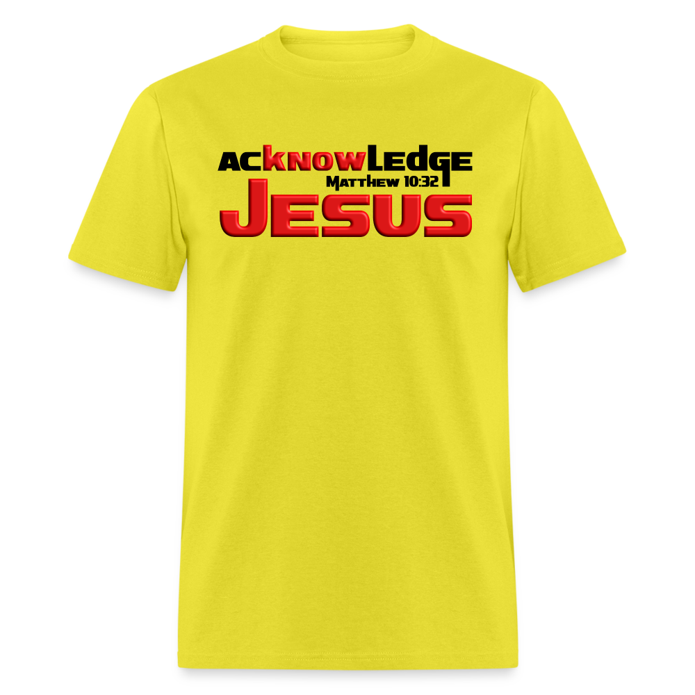 Acknowledge Jesus - yellow