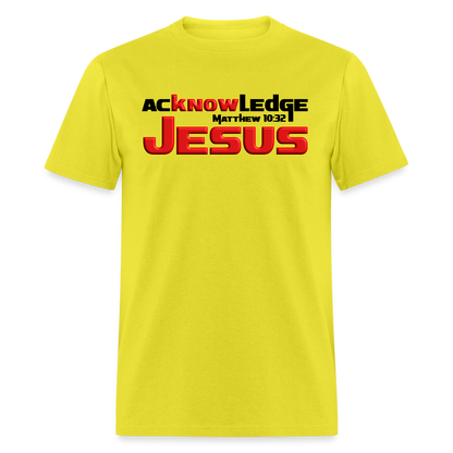 Acknowledge Jesus - yellow