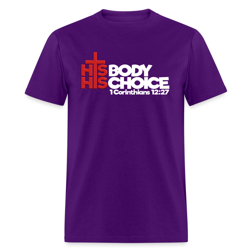 His Body His Choice - purple