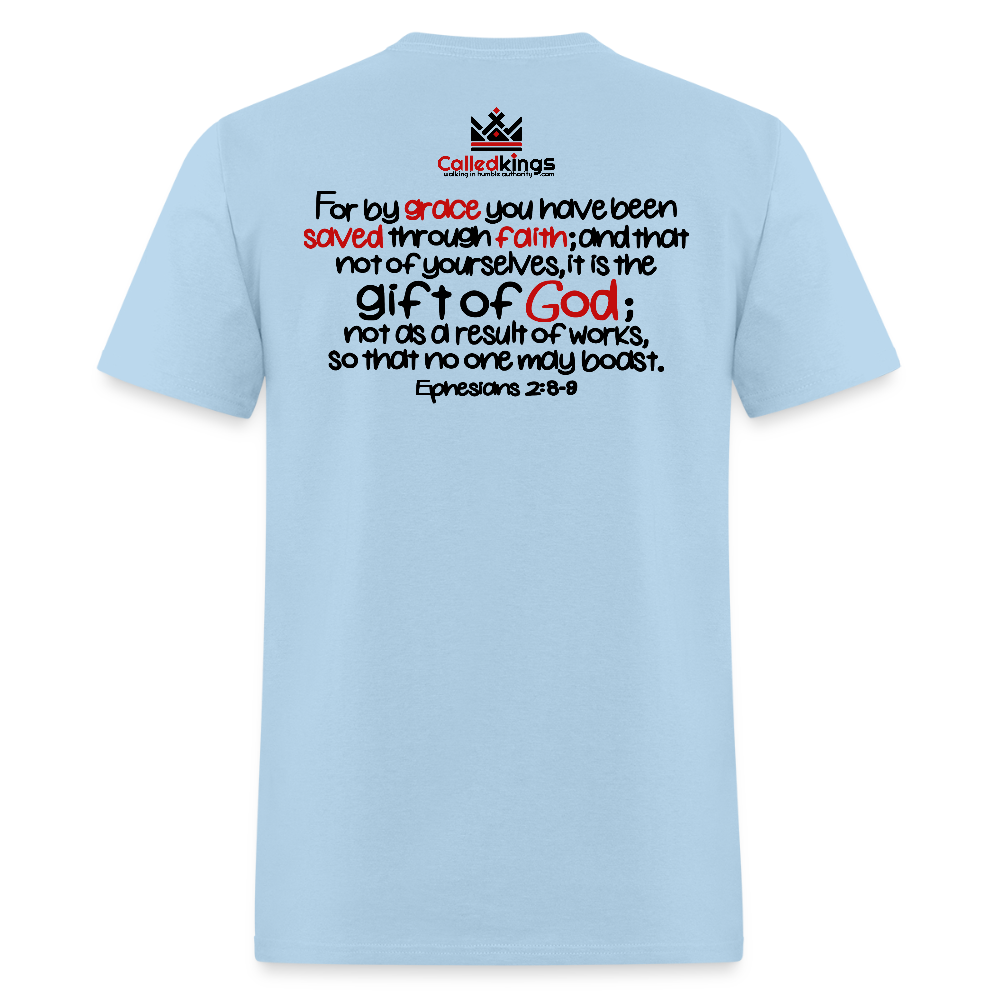 Only Thing We Contribute To Our Salvation - powder blue