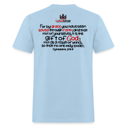Only Thing We Contribute To Our Salvation - powder blue
