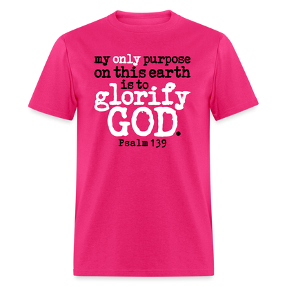 Only Purpose Glorify God - fuchsia