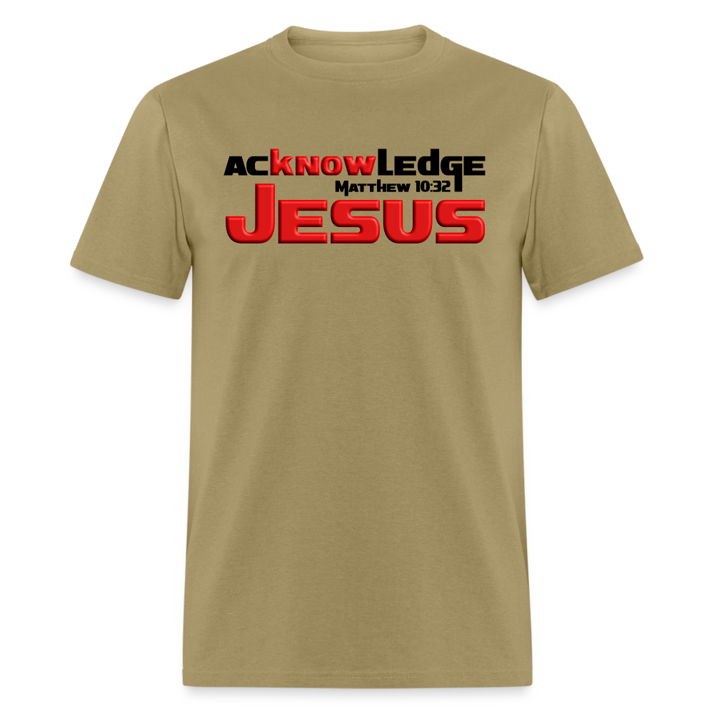 Acknowledge Jesus - khaki