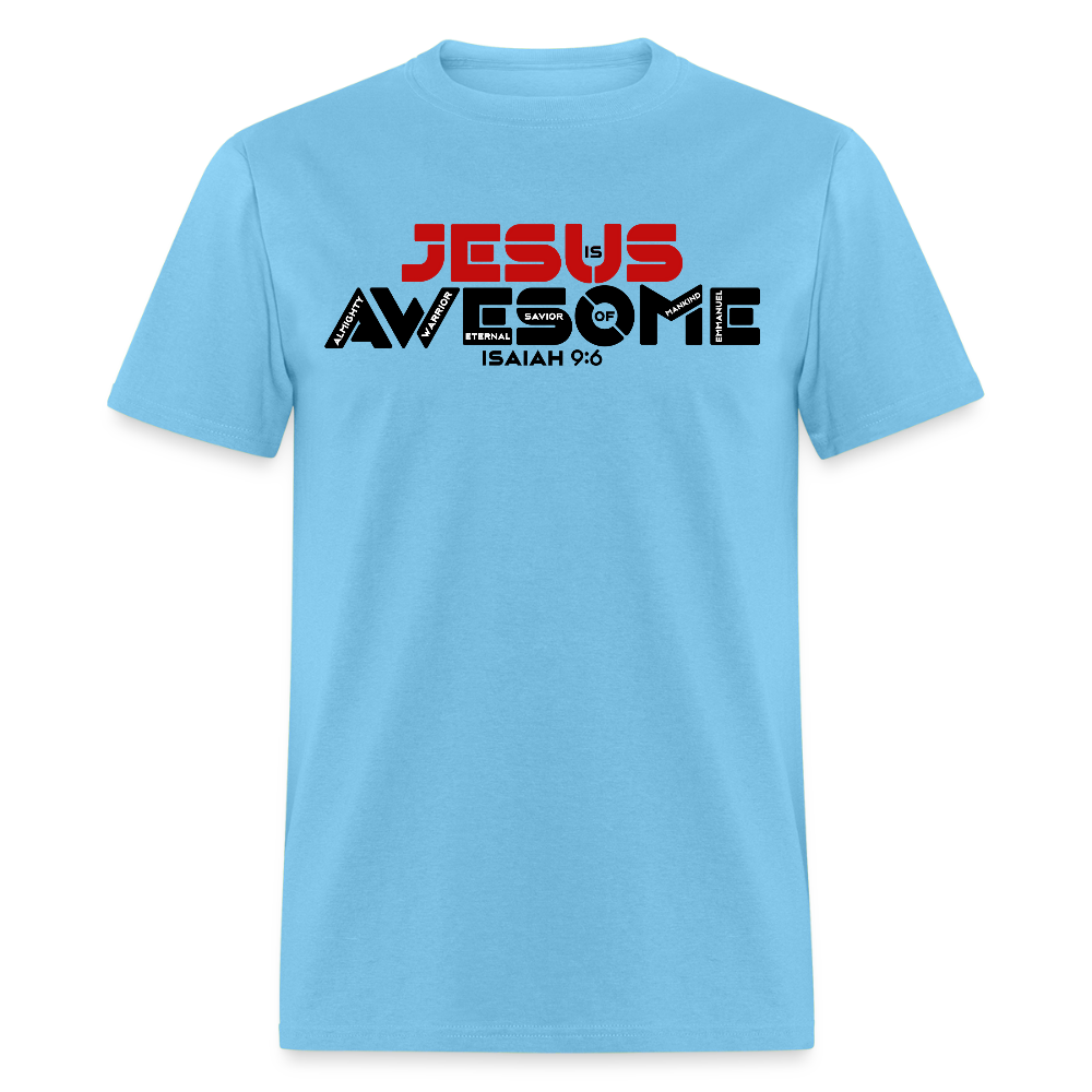 Jesus is Awesome - aquatic blue