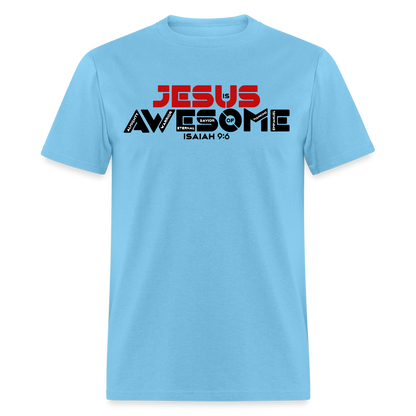 Jesus is Awesome - aquatic blue