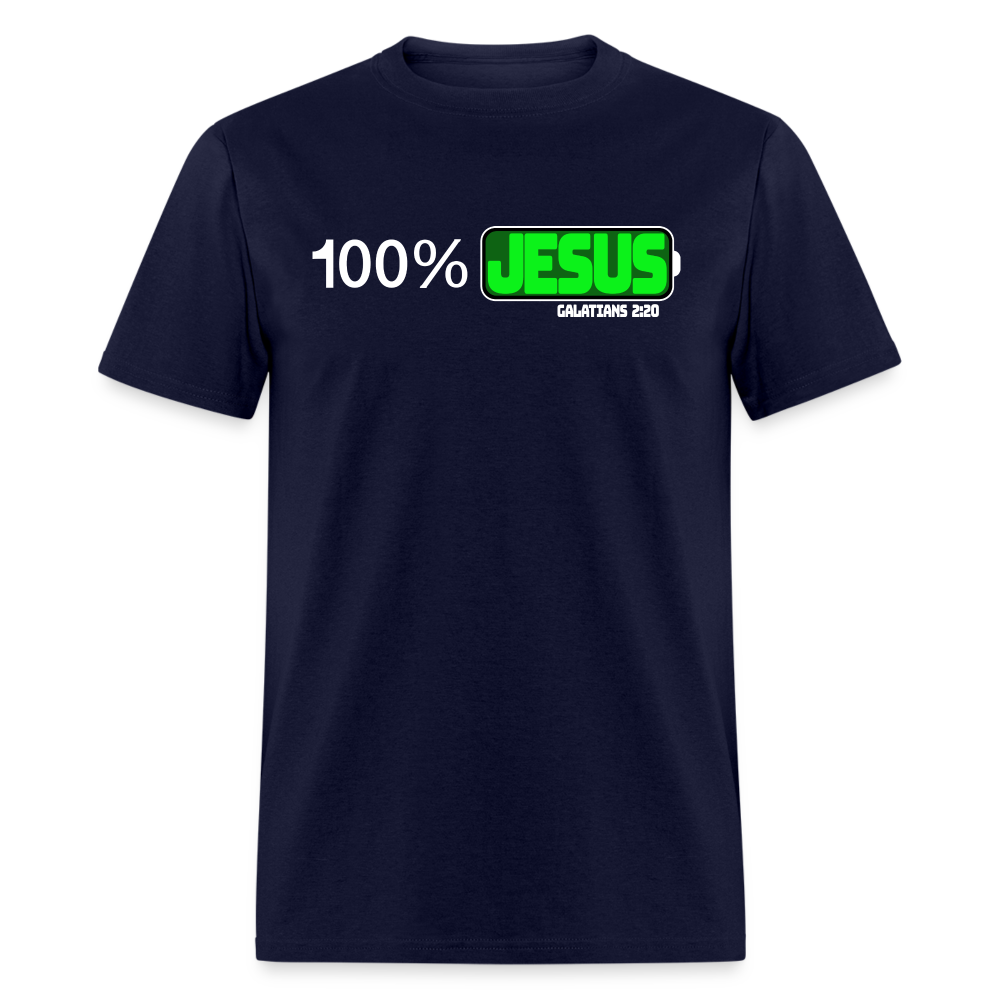 100% Jesus - navy