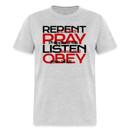 Repent Pray Listen Obey w/Scripture - heather gray
