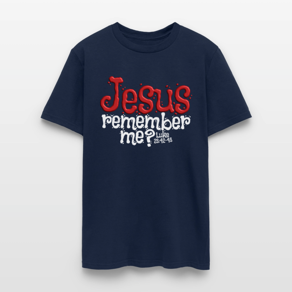 Jesus Remember me - navy