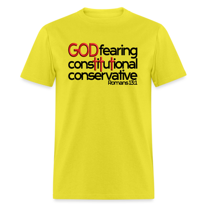 God Fearing Constitutional Conservative - yellow
