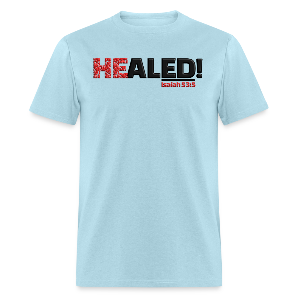 He Healed - powder blue