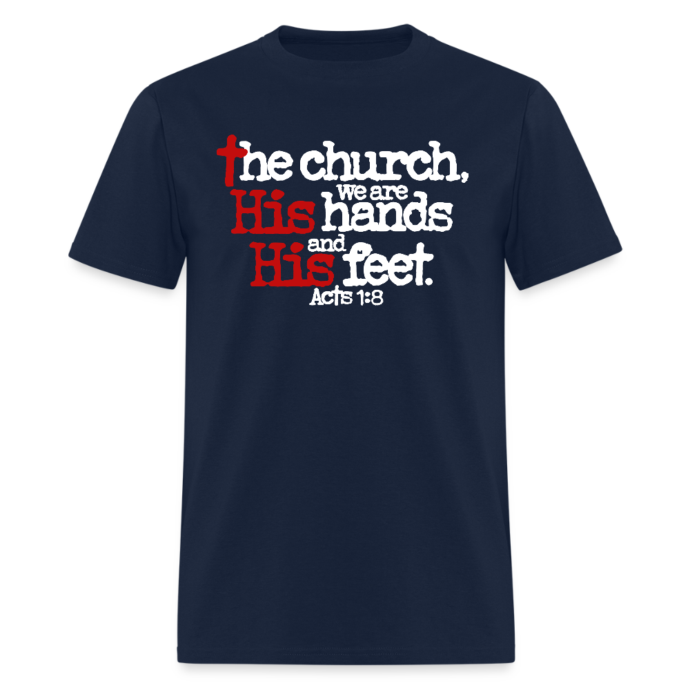Church His Hands His Feet - navy