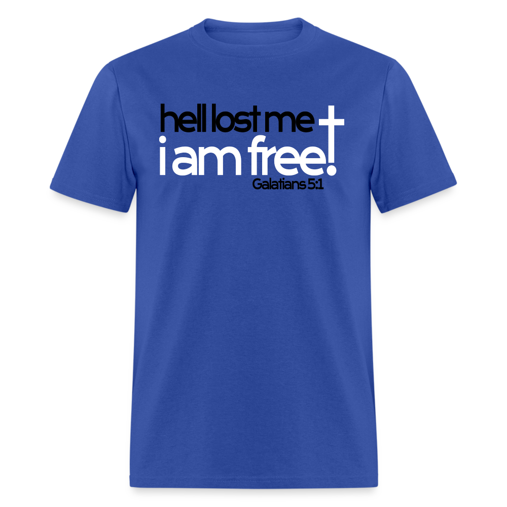 Hell Lost Me I Am Free - royal blue