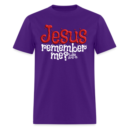 Jesus Remember me - purple