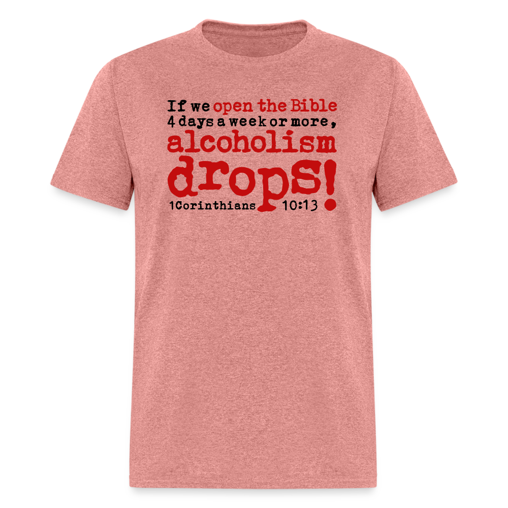 Open Bible Alcoholism Drops - heather mauve
