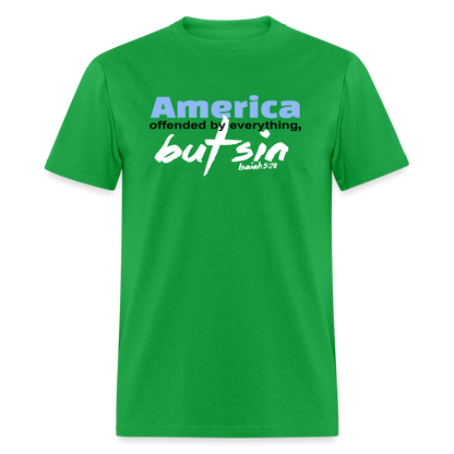 America Offended by Everything But Sin - bright green