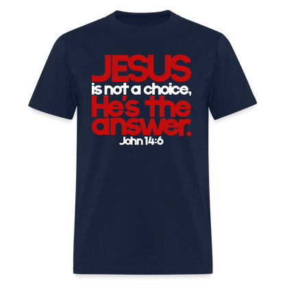 Jesus Is the Answer - navy