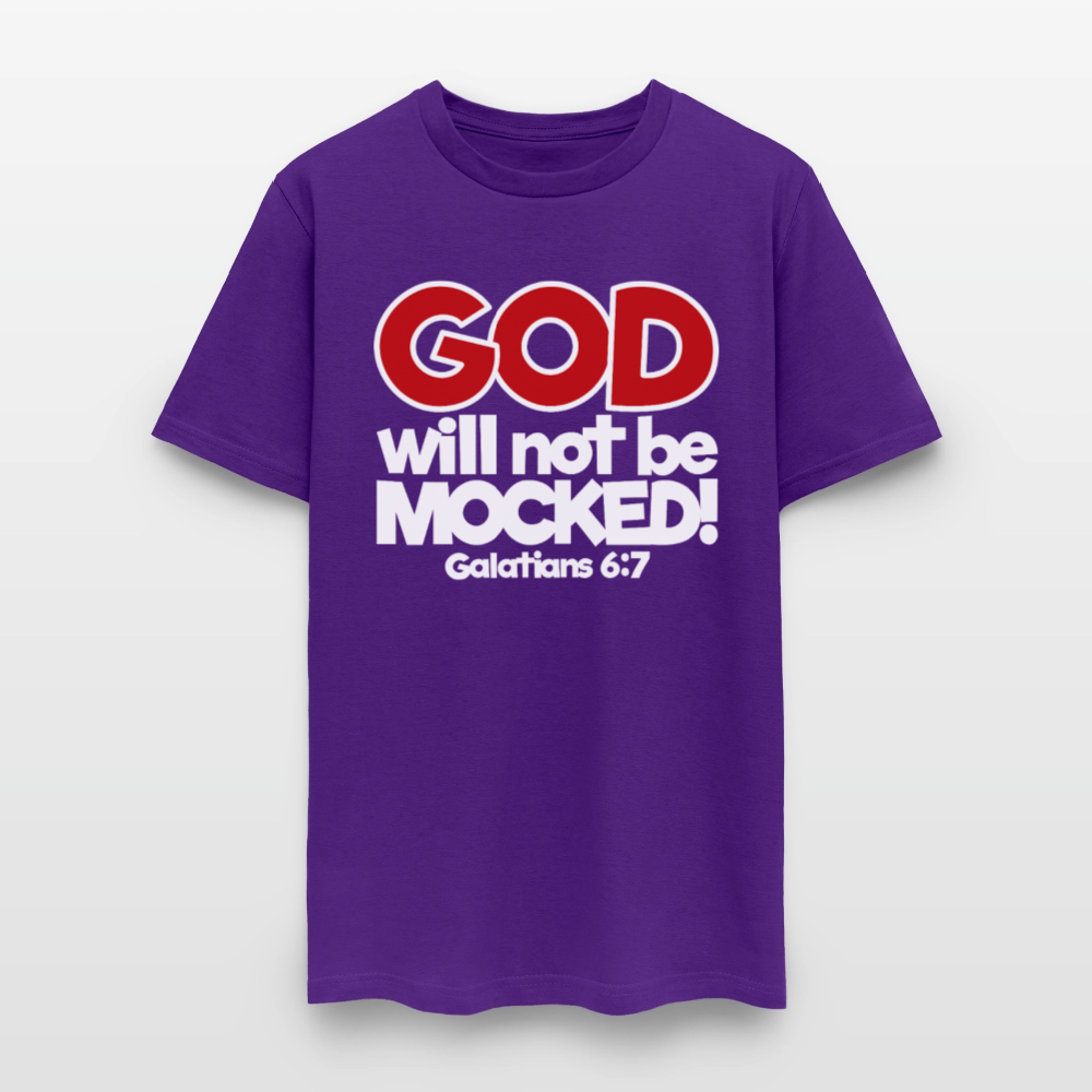 God Will Not Be Mocked - purple