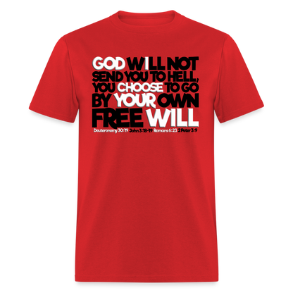 God Will Not Send You To Hell - red