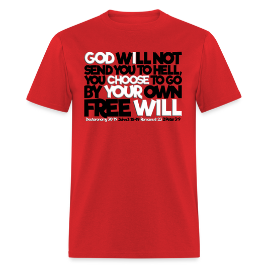 God Will Not Send You To Hell - red