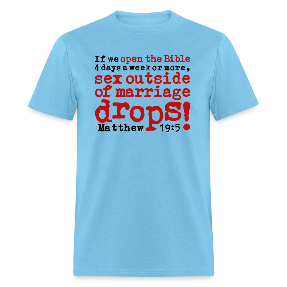 Open Bible Sex Outside of Marriage Drops - aquatic blue