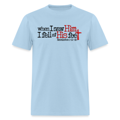 I Fell at His Feet - powder blue