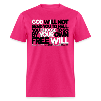 God Will Not Send You To Hell - fuchsia