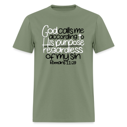 God Calls Me Regardless of My Sin - military green
