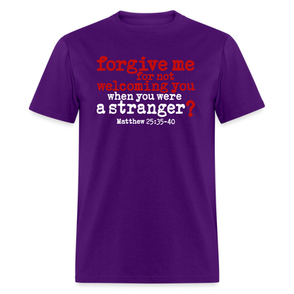 Forgive For Not Welcoming - purple