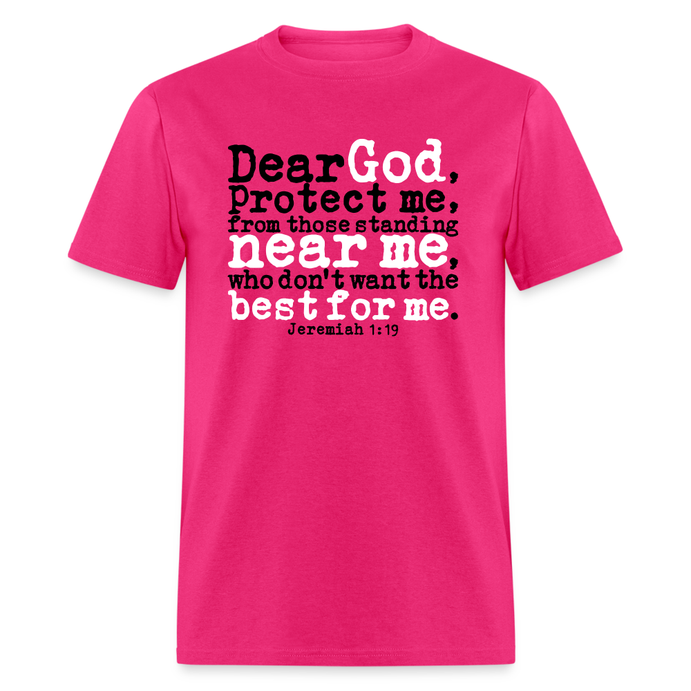 Dear God Protect Me - fuchsia