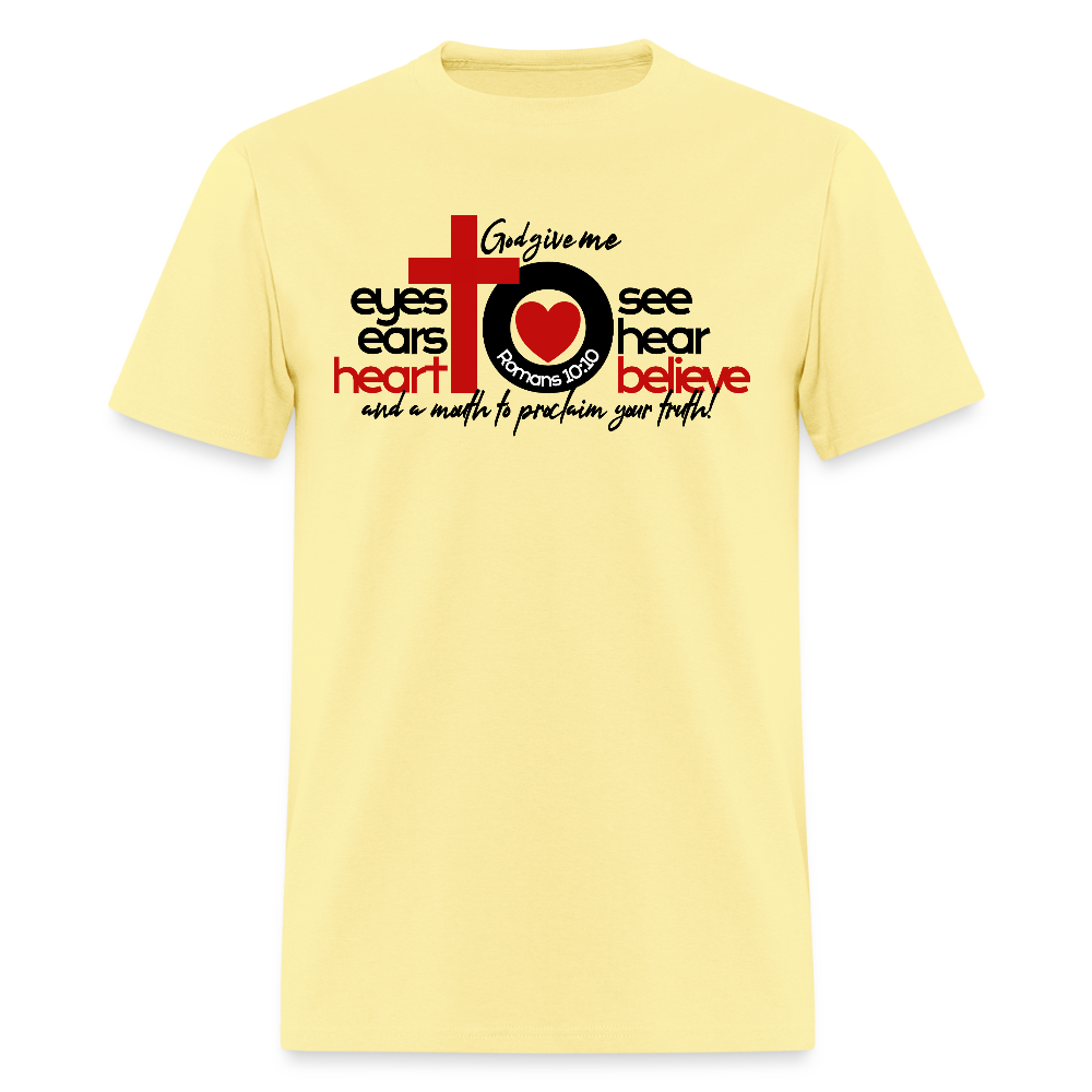 Eyes Ears Heart - cornsilk