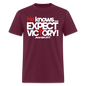 He Knows Expect Victory - burgundy