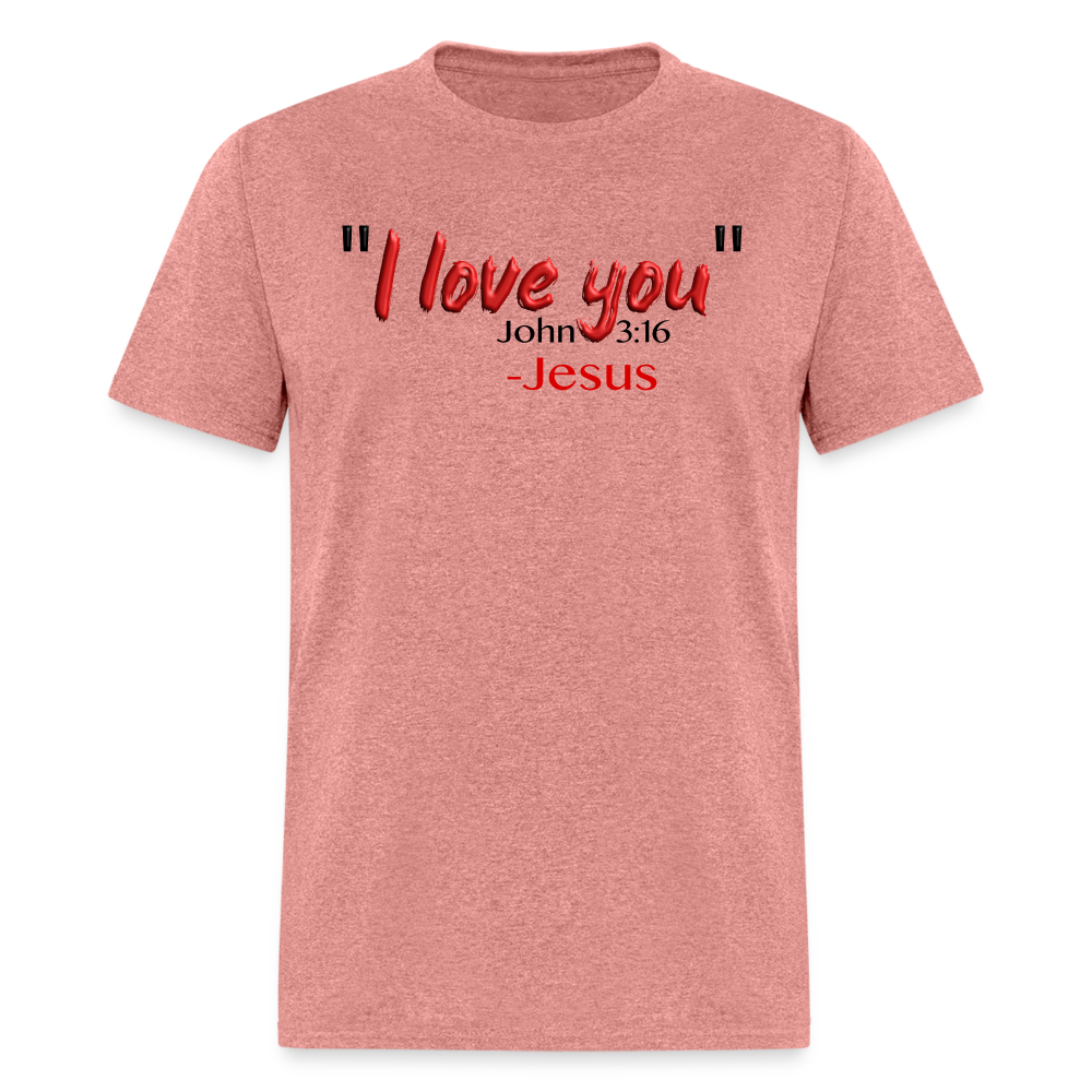 I Love You - heather mauve