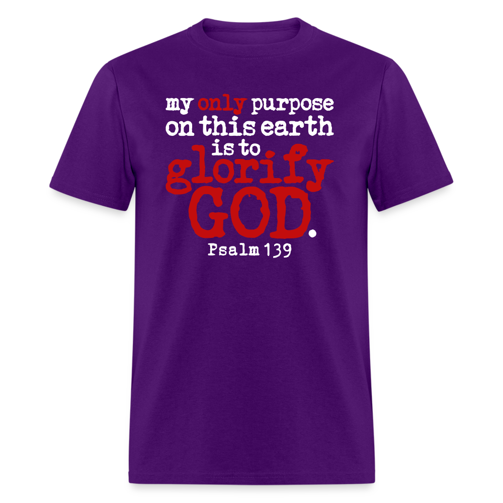 Only Purpose Glorify God - purple